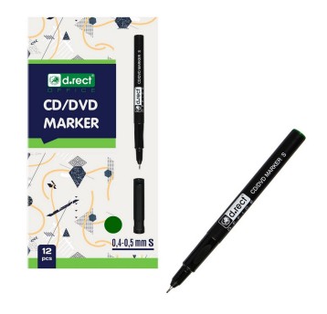 Foliopis permanentny D.RECT końcówka S 0,4mm kol. zielony [102064]