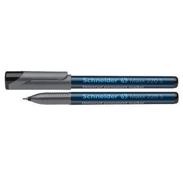 Foliopis permanentny SCHNEIDER MAXX 220 końcówka S 0,4mm kol. czarny [SR112401]