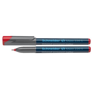 Foliopis permanentny SCHNEIDER MAXX 220 końcówka S 0,4mm kol. czerwony [SR112402]