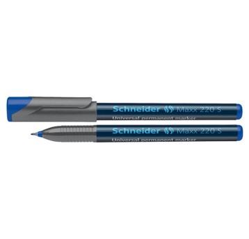 Foliopis permanentny SCHNEIDER MAXX 220 końcówka S 0,4mm kol. niebieski [SR112403]