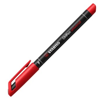 Foliopis permanentny STABILO OHPEN końcówka F 0,7mm kol. czerwony [842/40]