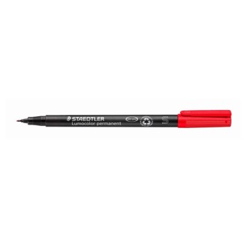 Foliopis permanentny STAEDTLER LUMOCOLOR 313 końcówka S 0,4mm kol. czerwony [S-313-2]