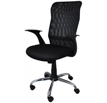 Fotel biurowy OFFICE PRODUCTS RHODOS tkanina membranowa kol. czarny [23023321-05]