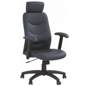 Fotel gabinetowy HALMAR STILO skóra ekologiczna kol. czarny [BP821039 BP821039]