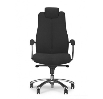 Fotel gabinetowy NOWY STYL SONATA HRUA 24/7 tkanina Flax kol. czarny udźwig do 150kg [SONATA-24/7-LUX-HRU ST17-POL PF36-CR-FYR21 MPD165/78 FYR21 ESHH]