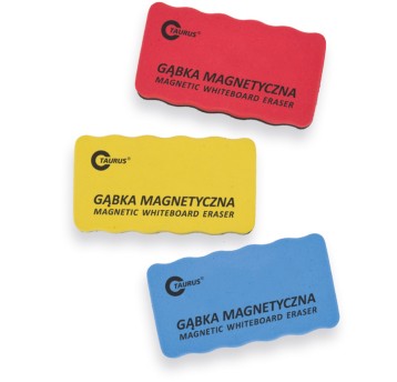 Gąbka filcowa do tablic magnetycznych suchościeralnych 110 x 57 x 20mm TAURUS mix kolorów [96-010093]