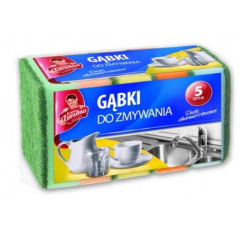 Gąbka kuchenna 8,5 x 5,8 x 2,8cm ANNA ZARADNA kol. zielony 5 szt. [PG-5192]