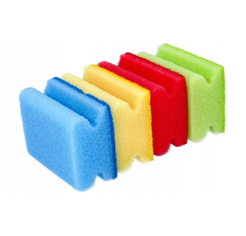 Gąbka kuchenna 9 x 7 x 4,3cm mix kolorów 3 szt.