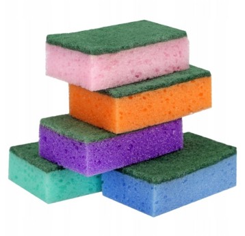 Gąbka kuchenna 9 x 7cm Czyścik mix kolorów 5 szt.