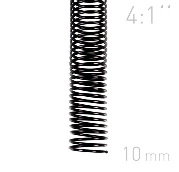 Grzbiet do bindowania spiralny 10mm 100 szt. OPUS kol. czarny O.COIL A4 70 kartek [118724]
