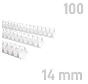 Grzbiet do bindowania uniwersalny 14mm 100 szt. OPUS kol. biały [111077]