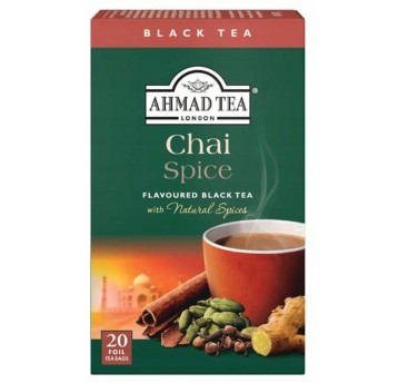 Herbata ekspresowa czarna AHMAD Chai Spice (przyprawy korzenne) torebka koperta 20 szt.