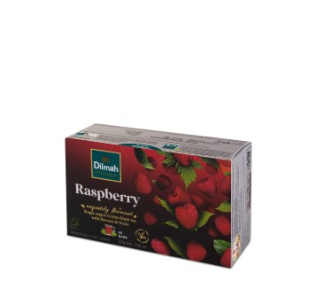 Herbata ekspresowa czarna DILMAH Raspberry (malina) torebka koperta 25 szt.