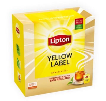 Herbata ekspresowa czarna LIPTON YELLOW LABEL torebka koperta 100 szt.