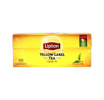 Herbata ekspresowa czarna LIPTON YELLOW LABEL torebka z zawieszką 25 szt.