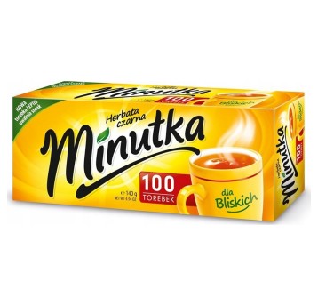 Herbata ekspresowa czarna MINUTKA torebka bez zawieszki 100 szt.