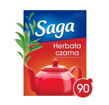 Herbata ekspresowa czarna SAGA torebka bez zawieszki 90 szt.