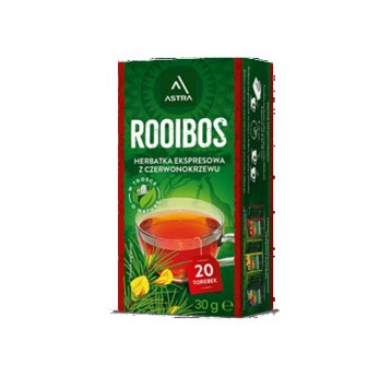 Herbata ekspresowa czerwona ASTRA Rooibos torebka z zawieszką 20 szt.