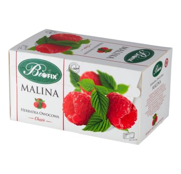 Herbata ekspresowa owocowa BIFIX (malina) torebka bez zawieszki 20 szt.