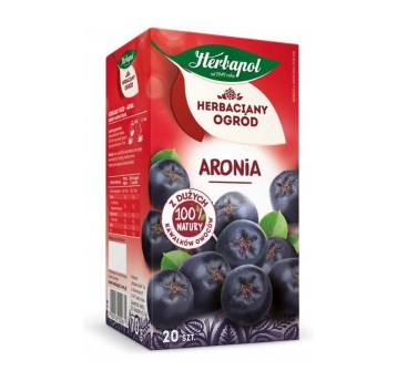 Herbata ekspresowa owocowa HERBAPOL HERBACIANY OGRÓD Aronia (aronia) torebka bez zawieszki 20 szt.