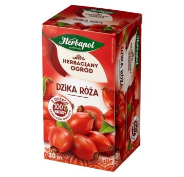 Herbata ekspresowa owocowa HERBAPOL HERBACIANY OGRÓD Dzika Róża (dzika róża) torebka bez zawieszki 20 szt.