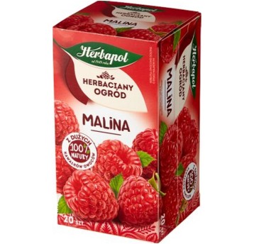 Herbata ekspresowa owocowa HERBAPOL HERBACIANY OGRÓD (malina) torebka bez zawieszki 20 szt.