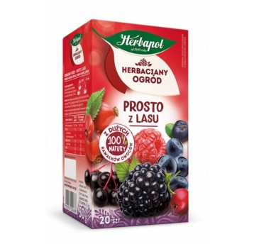 Herbata ekspresowa owocowa HERBAPOL HERBACIANY OGRÓD Prosto z lasu (owoce leśne) torebka bez zawieszki 20 szt.