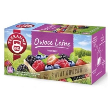 Herbata ekspresowa owocowa TEEKANNE Owoce leśne (owoce leśne) torebka koperta 20 szt.