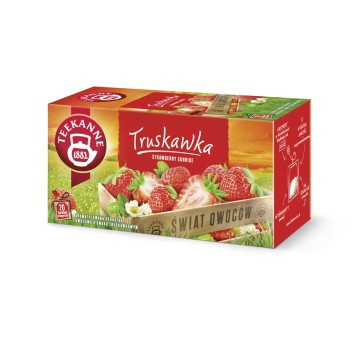 Herbata ekspresowa owocowa TEEKANNE Truskawka (truskawka) torebka koperta 20 szt.