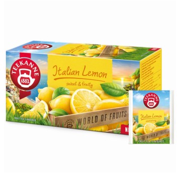 Herbata ekspresowa owocowa TEEKANNE World of Fruits Italian Lemon (cytryna) torebka koperta 20 szt.