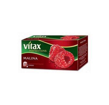 Herbata ekspresowa owocowa VITAX INSPIRACJE Malina (malina) torebka z zawieszką 20 szt.