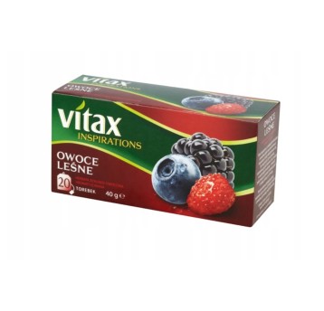Herbata ekspresowa owocowa VITAX INSPIRACJE Owoce leśne (owoce leśne) torebka z zawieszką 20 szt.