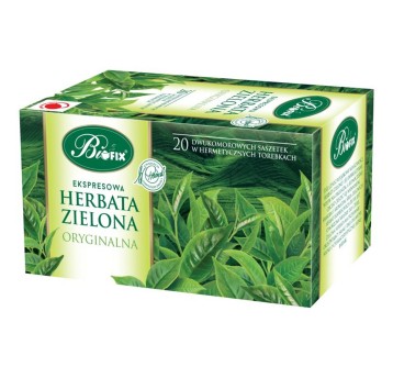 Herbata ekspresowa zielona BIFIX torebka koperta 20 szt.
