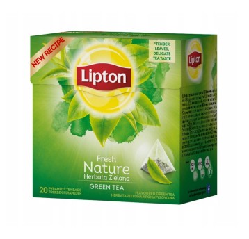 Herbata ekspresowa zielona LIPTON Green Tea Nature torebka piramidka 20 szt.