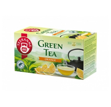 Herbata ekspresowa zielona TEEKANNE Green Tea Orange (pomarańcza) torebka koperta 20 szt.