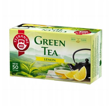 Herbata ekspresowa zielona TEEKANNE Lemon (cytryna) torebka koperta 20 szt.