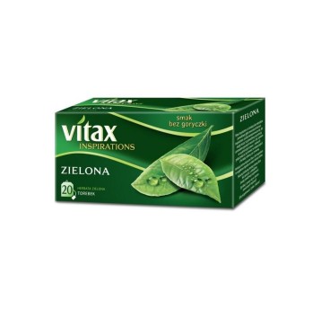 Herbata ekspresowa zielona VITAX INSPIRACJE torebka z zawieszką 20 szt.