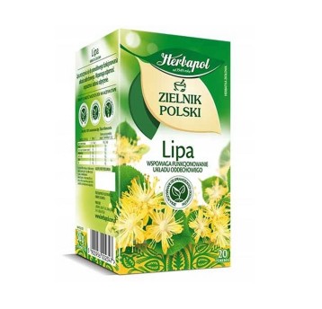 Herbata ekspresowa ziołowa HERBAPOL ZIELNIK POLSKI (lipa) torebka bez zawieszki 20 szt.