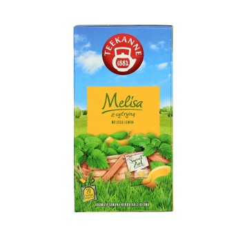 Herbata ekspresowa ziołowa TEEKANNE Melisa z cytryną (melisa, cytryna) torebka koperta 20 szt.