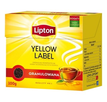 Herbata granulowana czarna LIPTON sypana 100g 1 opak.