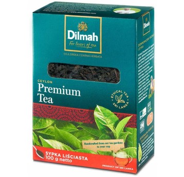 Herbata liściasta czarna DILMAH Premium Tea sypana 100g 1 opak.