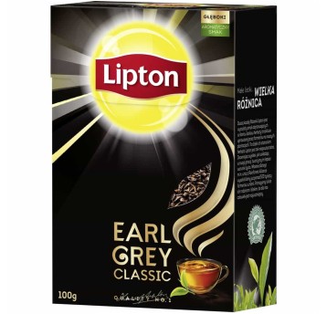 Herbata liściasta czarna LIPTON Earl Grey sypana 100g 1 opak.