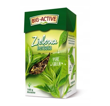 Herbata liściasta zielona BIG ACTIVE sypana 100g 1 opak.