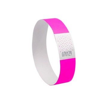 Identyfikatory opaski na rękę AVERY ZWECKFORM 256 x 19mm kol. różowy neonowy 500 szt. posiadają numerację seryjną [TYVPK-50]