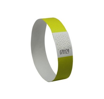 Identyfikatory opaski na rękę AVERY ZWECKFORM 256 x 19mm kol. żółty neonowy 500 szt. posiadają numerację seryjną [TYVYW-50]