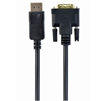 Kabel połączeniowy DisplayPort(M) / DVI-D(M) 1,8m GEMBIRD kol. czarny 1080p [CC-DPM-DVIM-6]