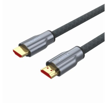 Kabel połączeniowy HDMI(M) / HDMI(M) 10m UNITEK kol. srebrny v2.0 4K oplot nylonowy [Y-C142RGY]