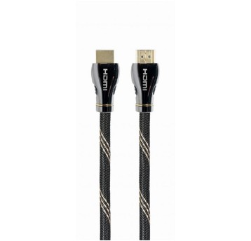 Kabel połączeniowy HDMI(M) / HDMI(M) 2m GEMBIRD kol. czarny v2.1 8K oplot nylonowy [CCBP-HDMI8K-2M]