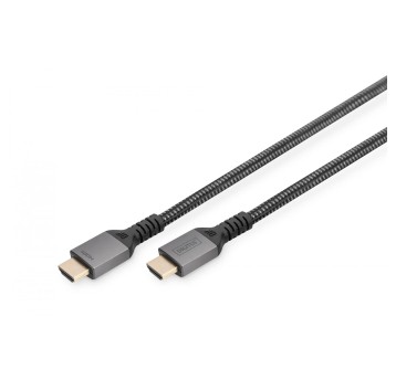 Kabel połączeniowy HDMI(M) / HDMI(M) 3m DIGITUS kol. czarny v2.1 8K oplot nylonowy [DB-330200-030-S]