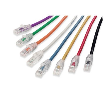 Kabel połączeniowy RJ45 / RJ45 1m MOLEX mix kolorów patchcord kat.6 [PCD-02001-0E/OJ/OC]